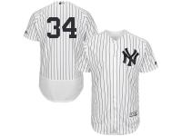 Men's New York Yankees Brian McCann Majestic White-Navy Flexbase Authentic Collection Player Jersey