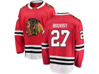 Men's NHL Chicago Blackhawks #27 Adam Boqvist Breakaway Home Jersey Red