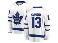 Men's NHL Toronto Maple Leafs #13 Mats Sundin Breakaway Away Jersey White