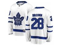 Men's NHL Toronto Maple Leafs #28 Connor Brown Breakaway Away Jersey White