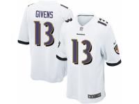Men's Nike Baltimore Ravens #13 Chris Givens Game White NFL Jersey