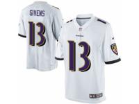 Men's Nike Baltimore Ravens #13 Chris Givens Limited White NFL Jersey