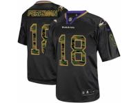 Men's Nike Baltimore Ravens #18 Breshad Perriman Limited Black Camo Fashion NFL Jersey