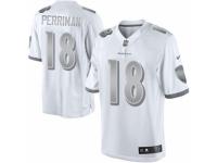 Men's Nike Baltimore Ravens #18 Breshad Perriman Limited White Platinum NFL Jersey