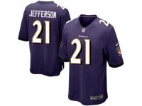 Men's Nike Baltimore Ravens #21 Tony Jefferson Game Purple Team Color NFL Jersey