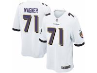 Men's Nike Baltimore Ravens #71 Ricky Wagner Game White NFL Jersey
