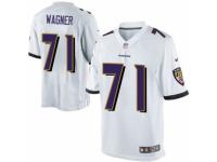Men's Nike Baltimore Ravens #71 Ricky Wagner Limited White NFL Jersey