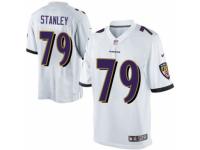 Men's Nike Baltimore Ravens #79 Ronnie Stanley Limited White NFL Jersey