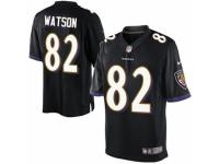 Men's Nike Baltimore Ravens #82 Benjamin Watson Limited Black Alternate NFL Jersey