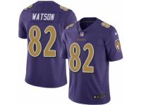 Men's Nike Baltimore Ravens #82 Benjamin Watson Limited Purple Rush NFL Jersey