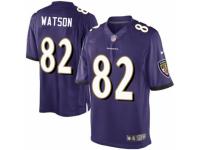 Men's Nike Baltimore Ravens #82 Benjamin Watson Limited Purple Team Color NFL Jersey