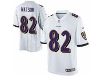 Men's Nike Baltimore Ravens #82 Benjamin Watson Limited White NFL Jersey