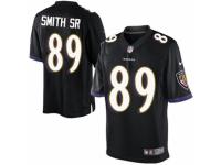 Men's Nike Baltimore Ravens #89 Steve Smith Sr Limited Black Alternate NFL Jersey