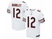 Men's Nike Chicago Bears #12 Matt Barkley Elite White NFL Jersey