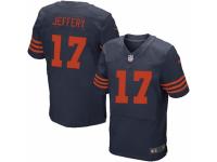 Men's Nike Chicago Bears #17 Alshon Jeffery Elite Navy Blue 1940s Throwback Alternate NFL Jersey