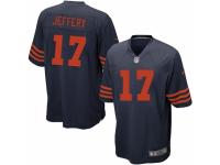 Men's Nike Chicago Bears #17 Alshon Jeffery Game Navy Blue 1940s Throwback Alternate NFL Jersey