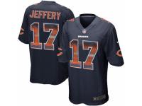 Men's Nike Chicago Bears #17 Alshon Jeffery Limited Navy Blue Strobe NFL Jersey