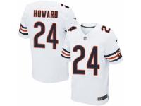 Men's Nike Chicago Bears #24 Jordan Howard Elite White NFL Jersey