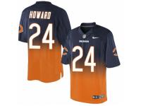Men's Nike Chicago Bears #24 Jordan Howard Limited Navy Orange Fadeaway NFL Jersey