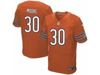 Men's Nike Chicago Bears #30 D.J. Moore Elite Orange Alternate NFL Jersey