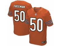 Men's Nike Chicago Bears #50 Jerrell Freeman Elite Orange Alternate NFL Jersey