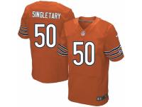 Men's Nike Chicago Bears #50 Mike Singletary Elite Orange Alternate NFL Jersey
