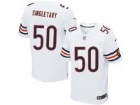 Men's Nike Chicago Bears #50 Mike Singletary Elite White NFL Jersey