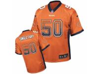 Men's Nike Chicago Bears #50 Mike Singletary Limited Orange Drift Fashion NFL Jersey