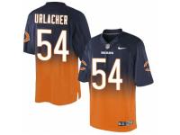 Men's Nike Chicago Bears #54 Brian Urlacher Limited Navy Orange Fadeaway NFL Jersey