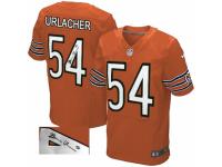 Men's Nike Chicago Bears #54 Brian Urlacher Orange Alternate Elite Autographed NFL Jersey