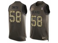 Men's Nike Chicago Bears #58 Roquan Smith Green Salute to Service Tank Top NFL Jersey