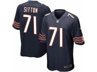 Men's Nike Chicago Bears #71 Josh Sitton Game Navy Blue Team Color NFL Jersey