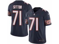 Men's Nike Chicago Bears #71 Josh Sitton Limited Navy Blue Rush NFL Jersey
