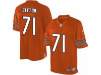 Men's Nike Chicago Bears #71 Josh Sitton Limited Orange Alternate NFL Jersey