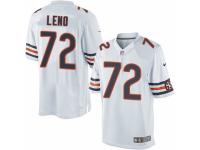 Men's Nike Chicago Bears #72 Charles Leno Limited White NFL Jersey