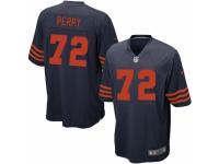 Men's Nike Chicago Bears #72 William Perry Game Navy Blue 1940s Throwback Alternate NFL Jersey