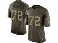 Men's Nike Chicago Bears #72 William Perry Limited Green Salute to Service NFL Jersey