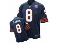 Men's Nike Chicago Bears #8 Mike Glennon Elite Navy Blue Throwback NFL Jersey