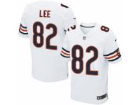 Men's Nike Chicago Bears #82 Khari Lee Elite White NFL Jersey