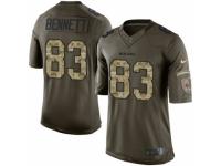 Men's Nike Chicago Bears #83 Martellus Bennett Limited Green Salute to Service NFL Jersey