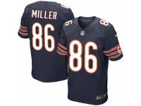 Men's Nike Chicago Bears #86 Zach Miller Elite Navy Blue Team Color NFL Jersey