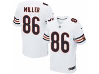 Men's Nike Chicago Bears #86 Zach Miller Elite White NFL Jersey