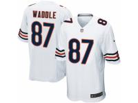 Men's Nike Chicago Bears #87 Tom Waddle Game White NFL Jersey