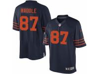 Men's Nike Chicago Bears #87 Tom Waddle Limited Navy Blue 1940s Throwback Alternate NFL Jersey