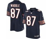 Men's Nike Chicago Bears #87 Tom Waddle Limited Navy Blue Team Color NFL Jersey