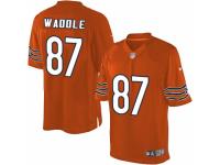 Men's Nike Chicago Bears #87 Tom Waddle Limited Orange Alternate NFL Jersey
