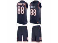 Men's Nike Chicago Bears #88 Rob Housler Navy Blue Tank Top Suit NFL Jersey