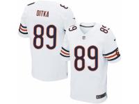 Men's Nike Chicago Bears #89 Mike Ditka Elite White NFL Jersey