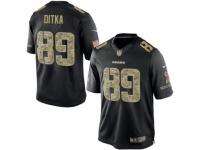 Men's Nike Chicago Bears #89 Mike Ditka Limited Black Salute to Service NFL Jersey