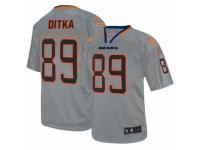 Men's Nike Chicago Bears #89 Mike Ditka Limited Lights Out Grey NFL Jersey